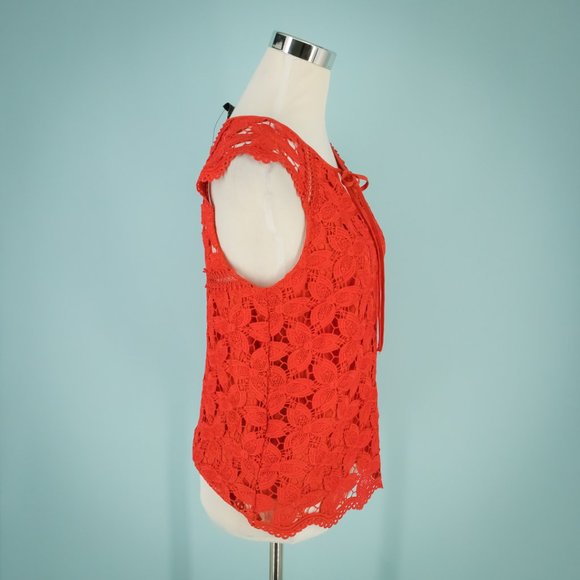 Laundry By Shelli Segal S Lace Sleeveless Top NWT - Picture 2 of 6
